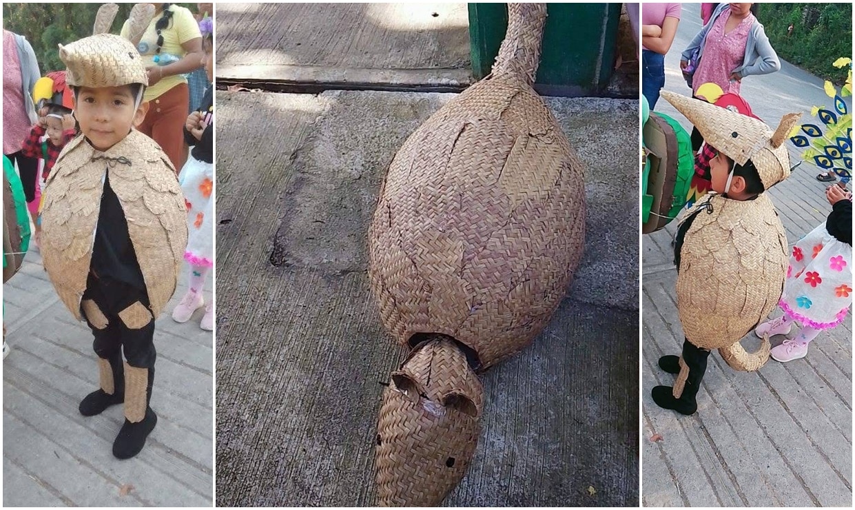Conoce al "niño armadillo", que ha causado revuelo en SLP por promover la conservación de las especies