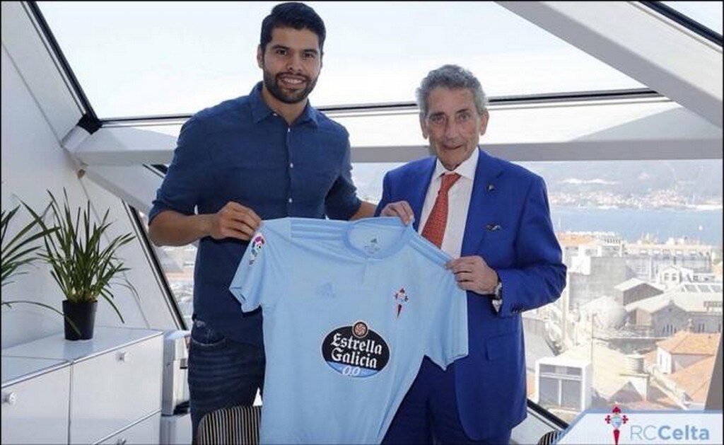 Nestor Araujo, futbolista del Celta de Vigo. Foto: @RCCelta