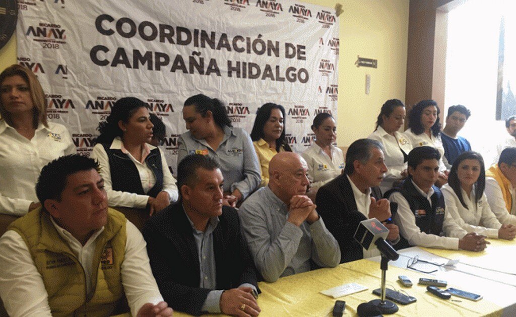 Jesús Ortega Martínez y Rubén Aguilar estuvieron de visita por Hidalgo. Foto: Dinorath Mota/EL Universal