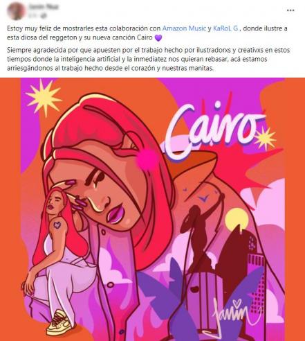 Potosina conquista con ilustraciones feministas a Karol G y Amazon Music México