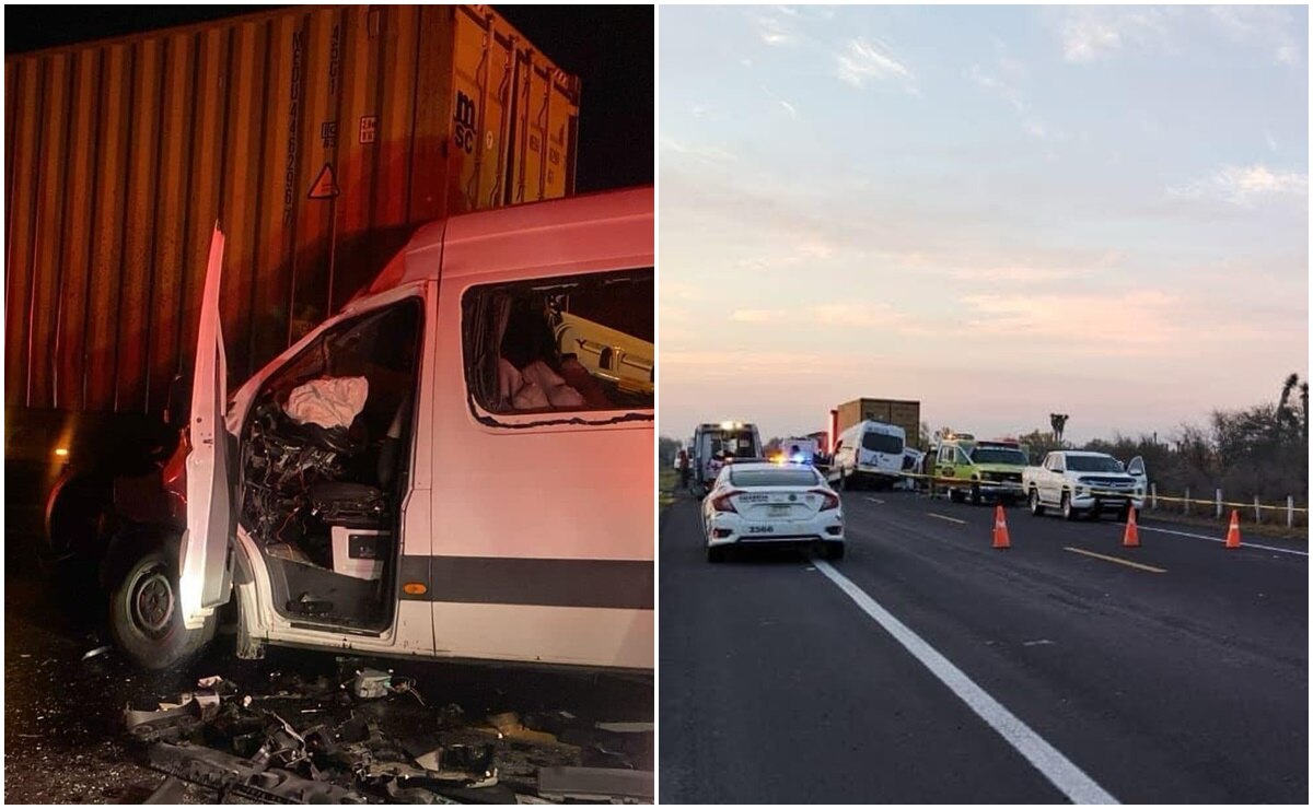 Accidente en la súper carretera a Rioverde, SLP. Fotos: Especiales