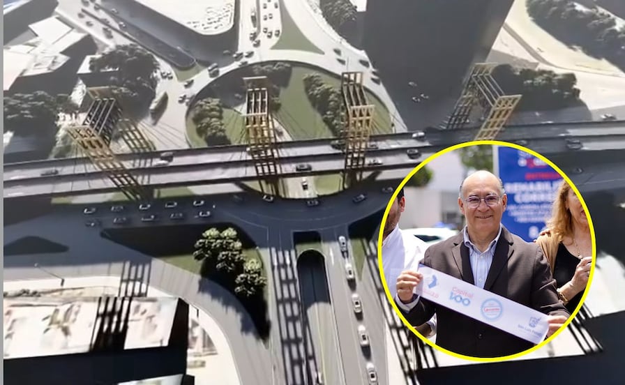 Capital de SLP no participará en construcción del puente de la glorieta de La Familia; Galindo felicita a Gallardo