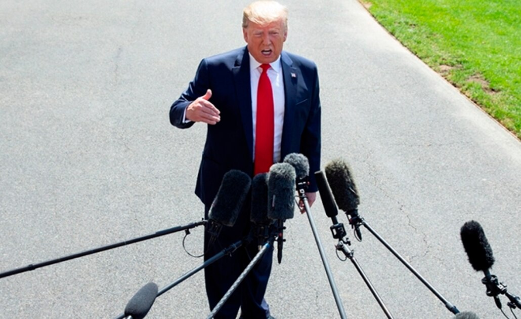 La frontera sur está bien resguardada por México, dice Donald Trump