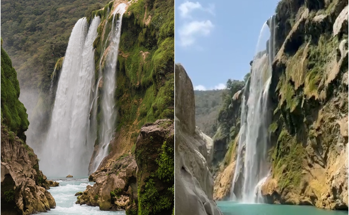 VIDEO: Así luce la cascada de Tamul en la Huasteca Potosina: esto sabemos de la reducción del caudal