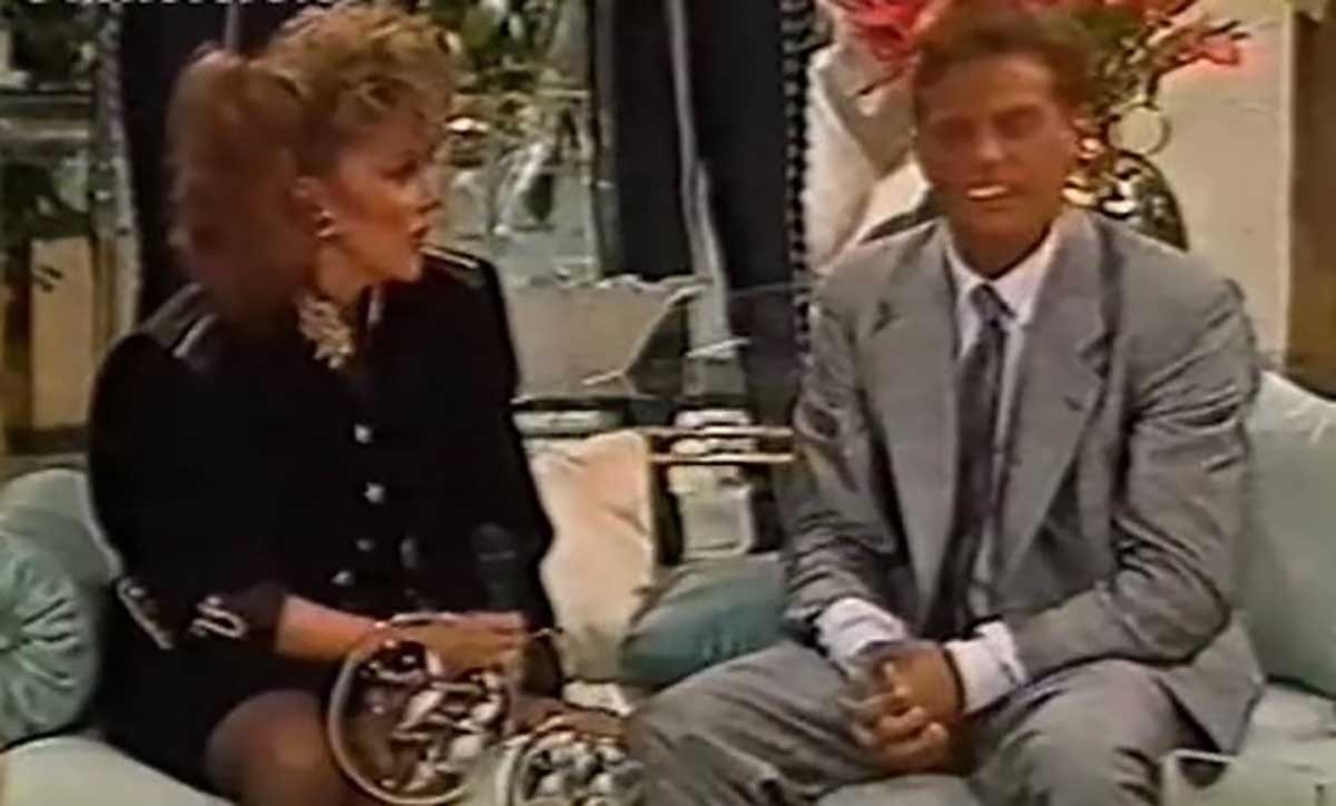 "Que yo sepa, no", dijo Luis Miguel en 1989 acerca de su supuesta paternidad FOTO: TOMADA DE VIDEO