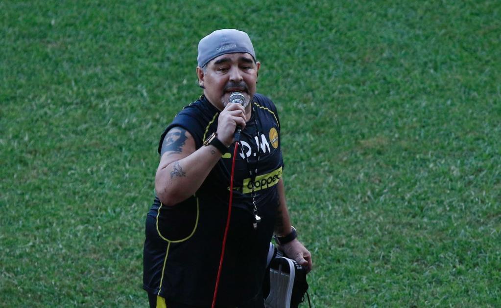 Maradona no estuvo en el entrenamiento