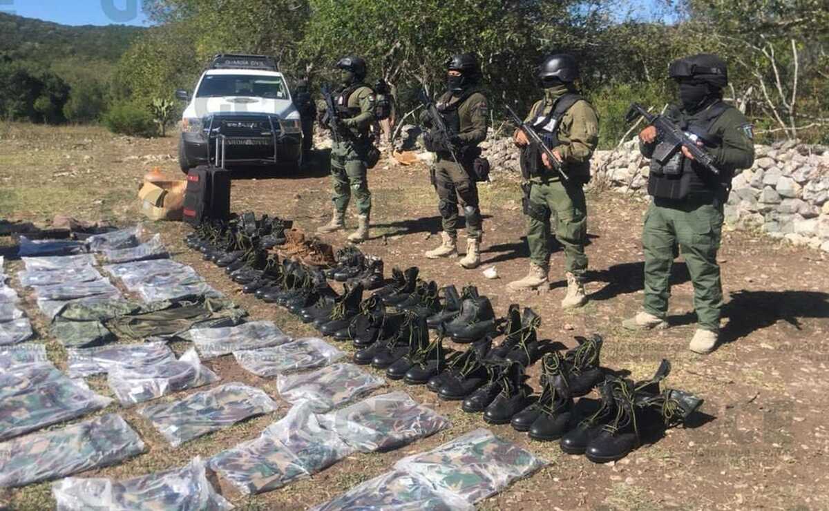 Desmantelan "narcocampamentos" en SLP. Foto: Especial