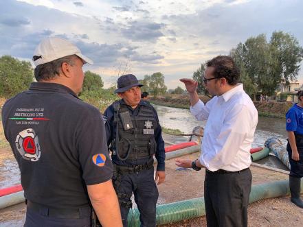 Ayuntamiento de SLP atiende a colonias afectadas por lluvias