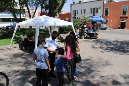 Instalan módulo de prevención del delito en el Centro Histórico de SLP