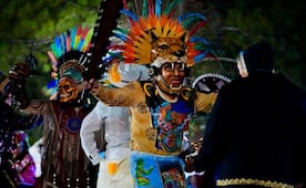 Entre música, máscaras y danzas, el Xantolo conquistó los corazones de los poceños 