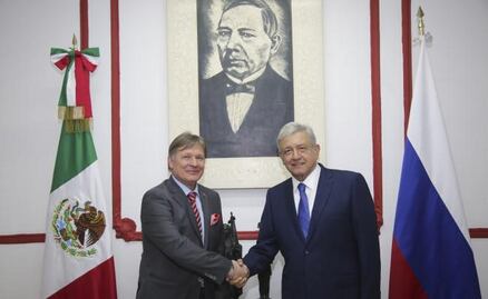 Se reúne AMLO con el embajador de Rusia en México