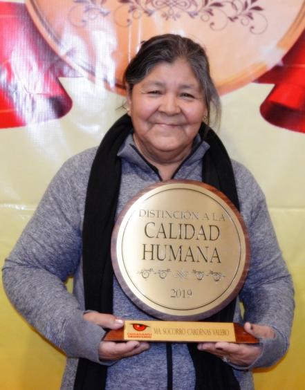Doña Coco recibió la Distinción a la Calidad Humana  2019
