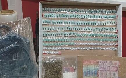 Cae mujer con más de 300 pastillas psicotrópicas, cristal y marihuana en Soledad