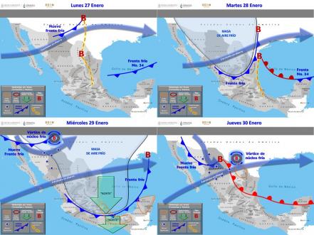 Prevén descenso de temperatura en gran parte de SLP  