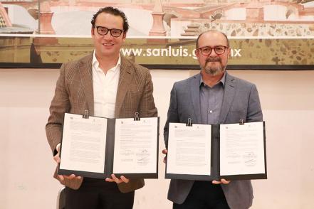 Ayuntamiento de SLP firma convenio de colaboración con Colegio de San Luis