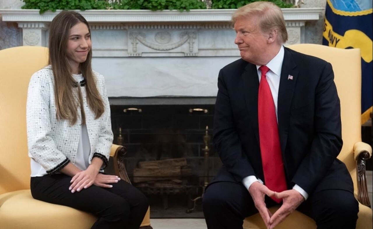 Trump recibe a esposa del líder opositor venezolano Juan Guaidó