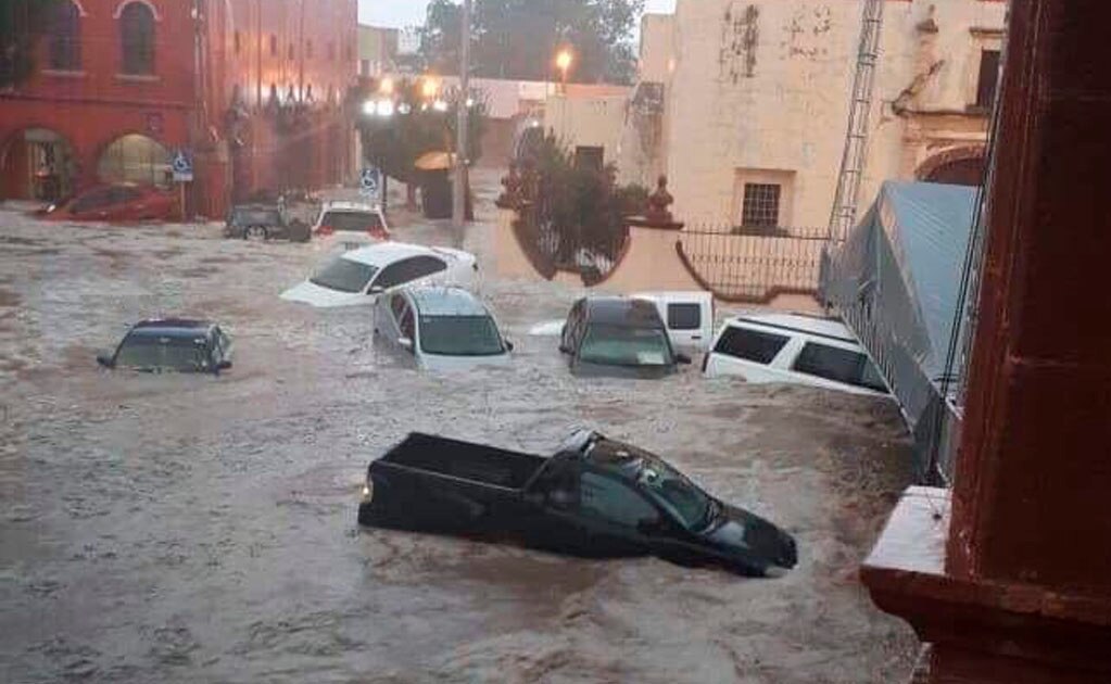 Atienden tromba en Matehuala