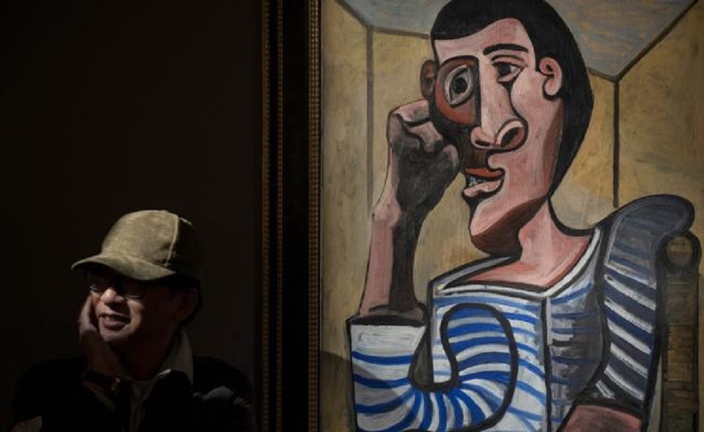 "El marinero", de Pablo Picasso, podría alcanzar los 70 millones de dólares. Foto: AFP / Philip Fong