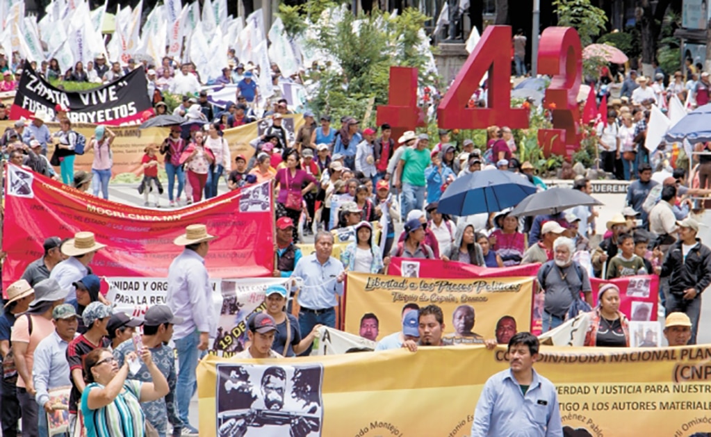 Campesinos marchan contra la cuarta transformación 