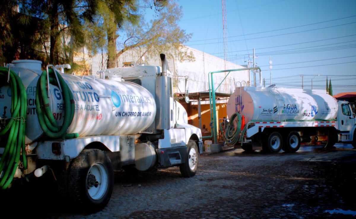 Mantenimiento en El Realito obligan a reforzar abasto de agua con pipas en capital potosina
