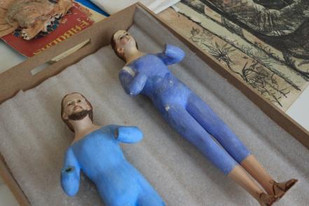 Sandra y Ángela, las restauradoras que les “devuelven la vida” a los Niños Dios en SLP