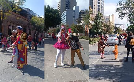 Día del Payaso: narices rojas y globos inundan calles del centro histórico de SLP