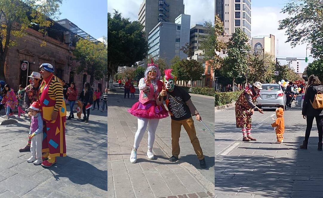 Payasos y payasas de SLP retomaron SU tradicional desfile. Foto: Xochiquetzal Rangel