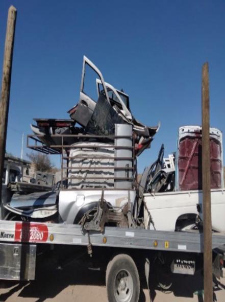 Desmantelan “yonke” con vehículos robados en Villa de Zaragoza, SLP