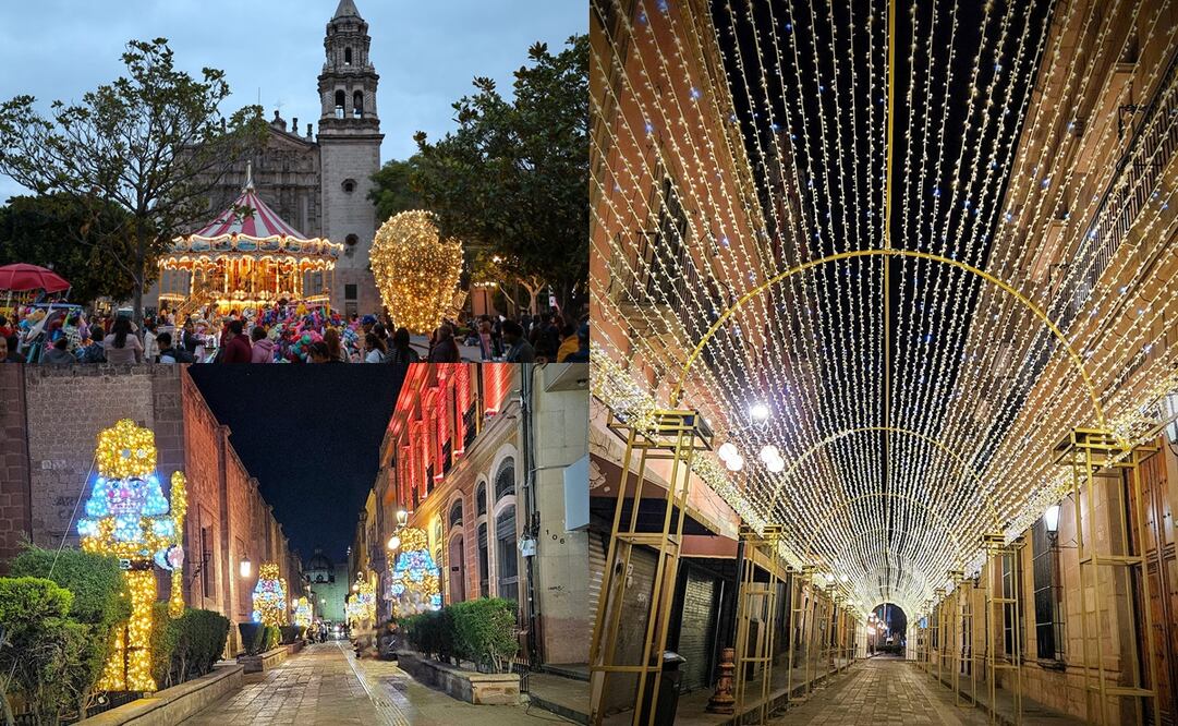 Decoraciones de Navidad en San Luis Potosí. Fotos: FB, Luis Alejandro Rivas Velazquez y Silvia López Rocha