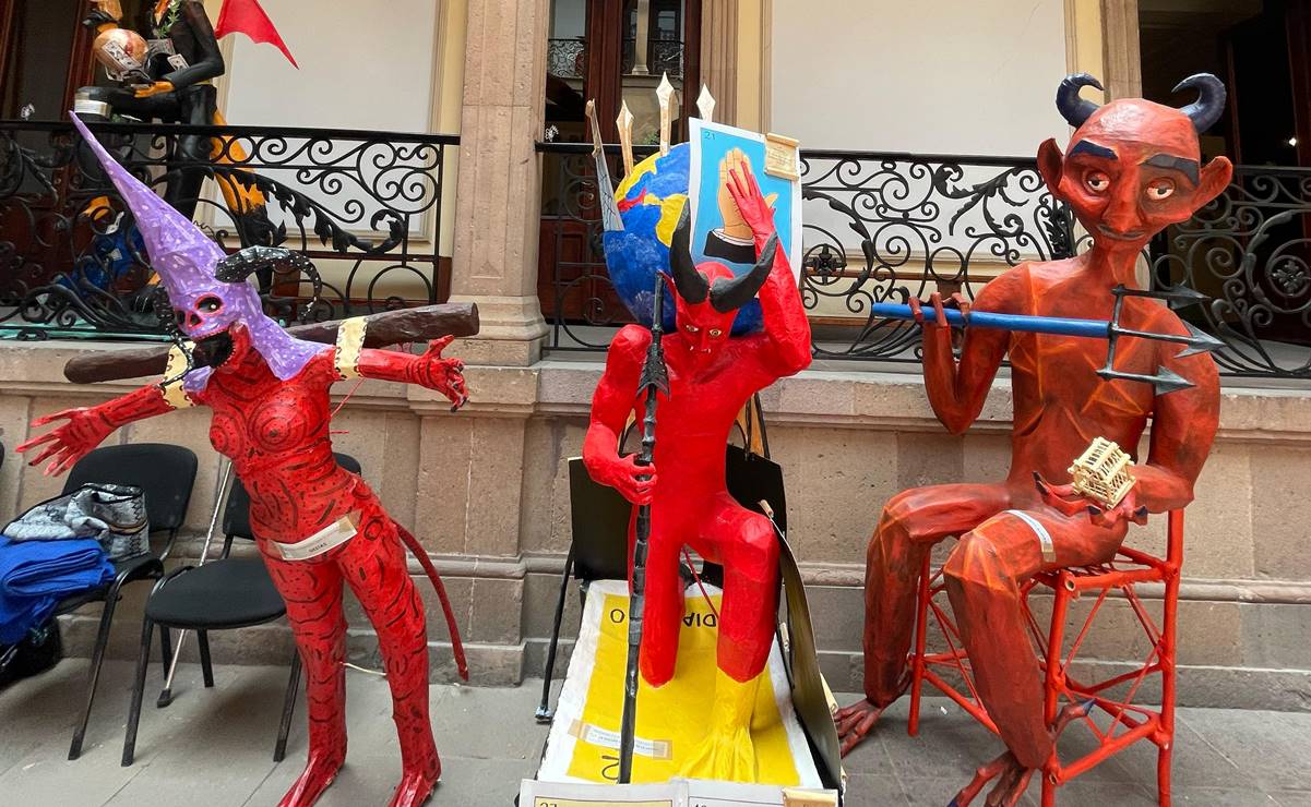 FOTOS: Estos son los diablos que están listos para el concurso de Quema de Judas en SLP