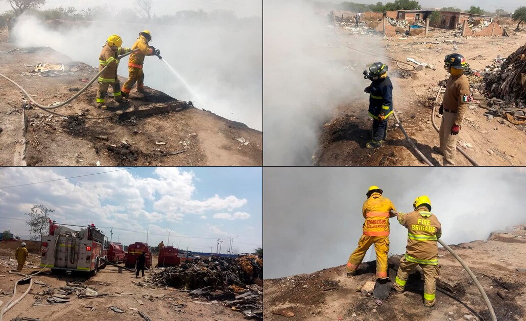 Bomberos controlan incendio en tiradero