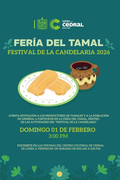 Feria del tamal en Cedral. Foto: Secretaría de Turismo de SLP