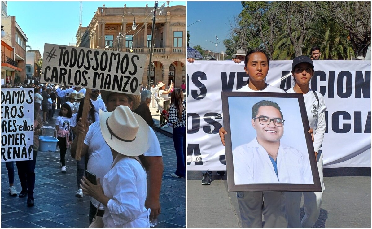 Generación Z y la marcha de la Batalla Blanca toman calles principales de la capital de SLP
