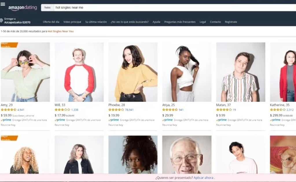 El sitio solo hace una parodia de Amazon