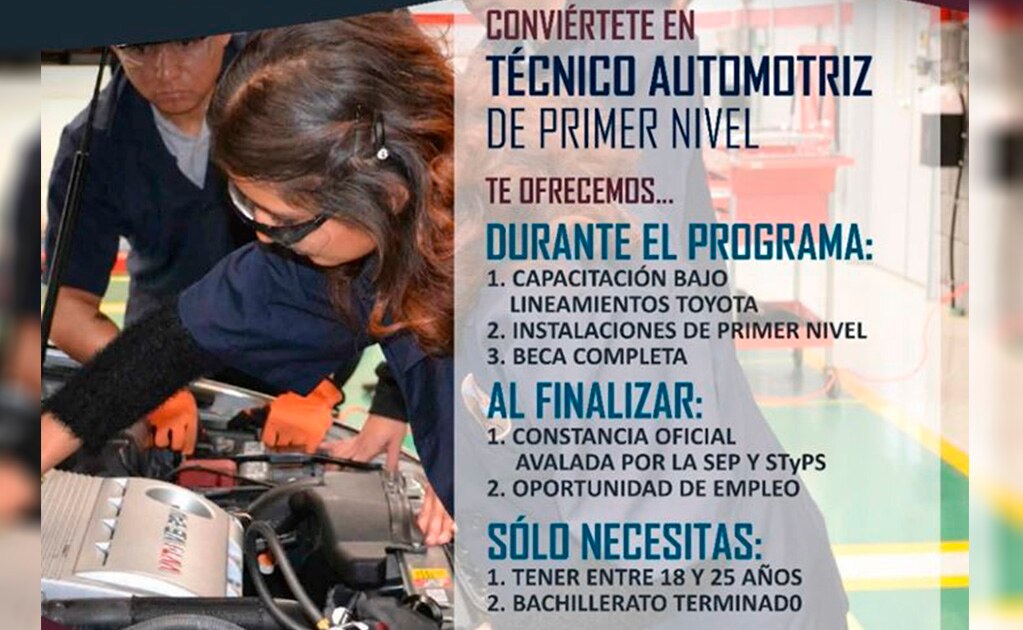 Impartirán gratis curso para Técnico Automotriz de Primer Nivel