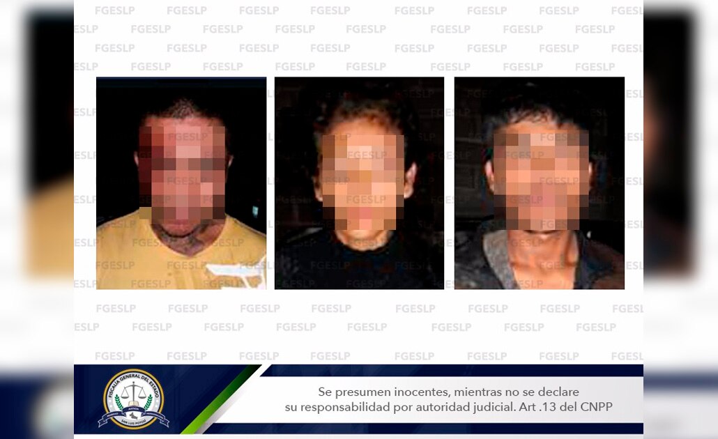 Detienen a tres por robar vehículo, traían droga y un arma