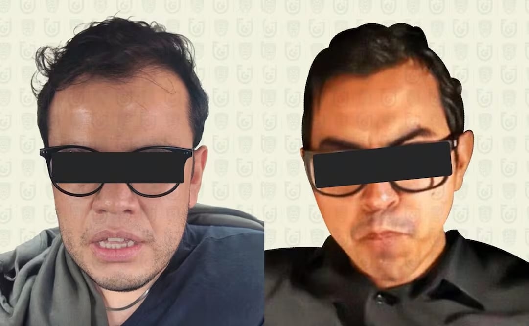 Edgar "N" y David "N", los dos sujetos acusados de ofrecer resolver el examen de admisión a la UNAM. Foto: Especial