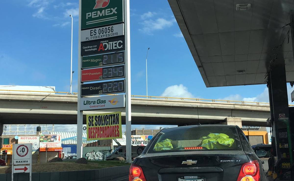 En SLP, la gasolina más barata se vende por debajo de los 21 pesos