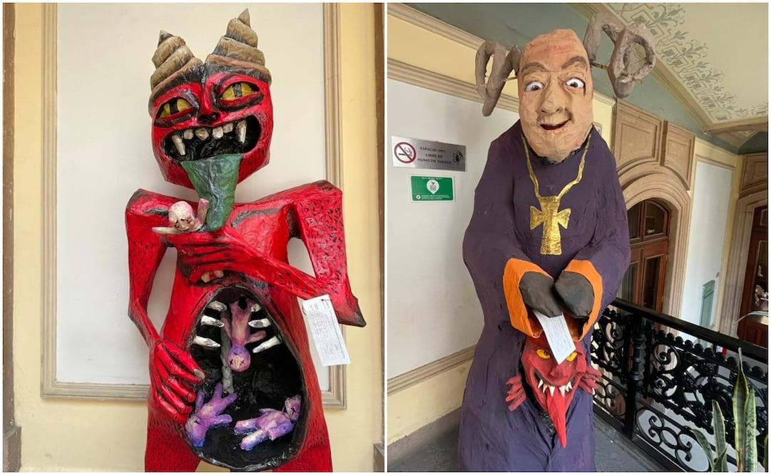 La quema de los Judas es parte de las tradiciones de Semana Santa que reúne a a artesanos en SLP. Fotos: Humberto Torres