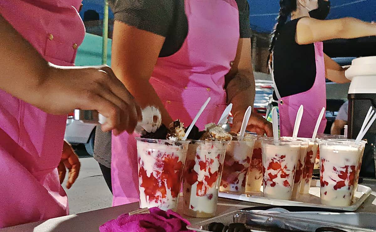 Las fresas con crema de Manuel Muro, las más virales y ricas de SLP