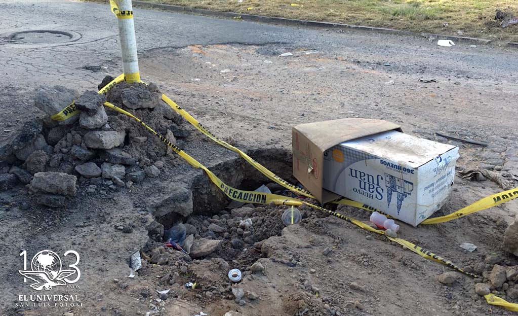 Implementan programa de bacheo en Villa de Pozos