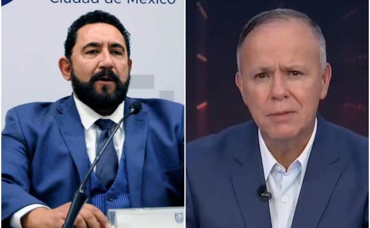 Ulises Lara, encargado de despacho de la Fiscalía de la CDMX y el periodista Ciro Gómez Leyva. Foto: Especial