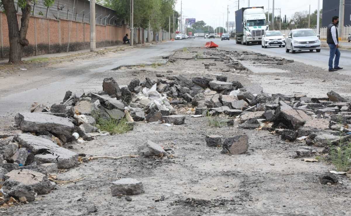 Empresarios piden al gobierno de SLP un plan urgente de rehabilitación en zona industrial. Fotos: Especiales