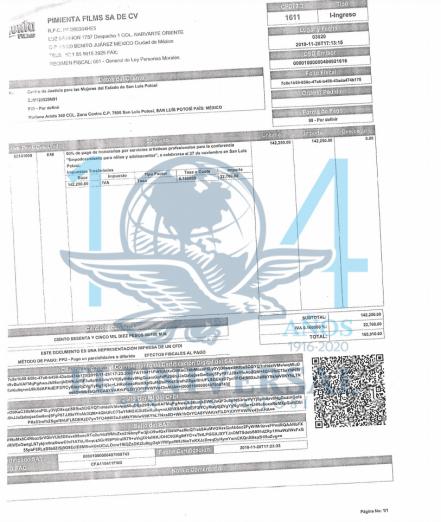 Conferencia de Yalitza Aparicio en SLP costó más de 300 mil pesos 