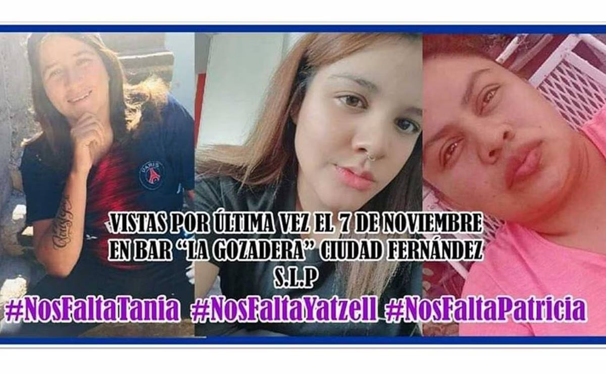 Tania, Yatzell y Patricia, cumplen un año desaparecidas en Ciudad Fernández