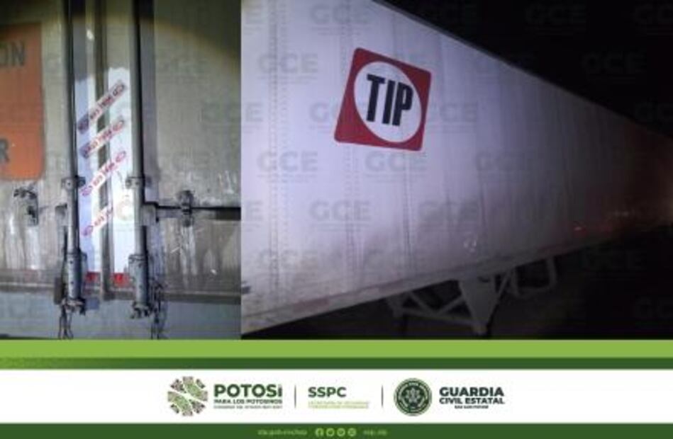 Rescata Guardia Civil a conductor en SLP; lo tenían maniatado para robarle mercancía