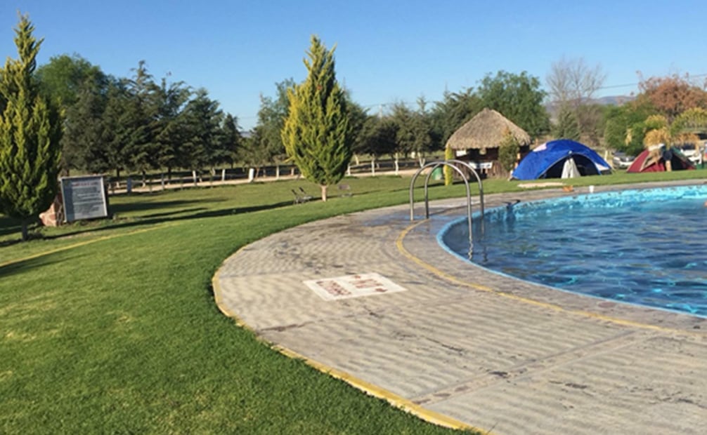 Balneario El Jardín de San Miguel en Villa de Reyes, SLP. Foto: Facebook@ElJardinDeSanMiguel.