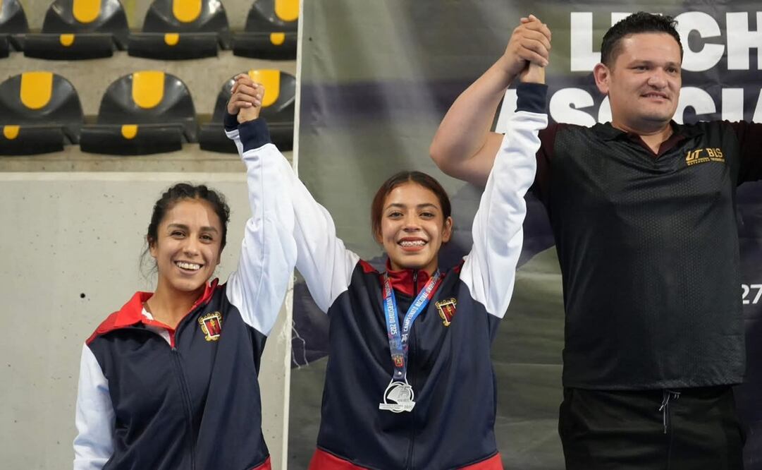 Benece de SLP brilla en torneo de lucha femenil. Foto: Especial