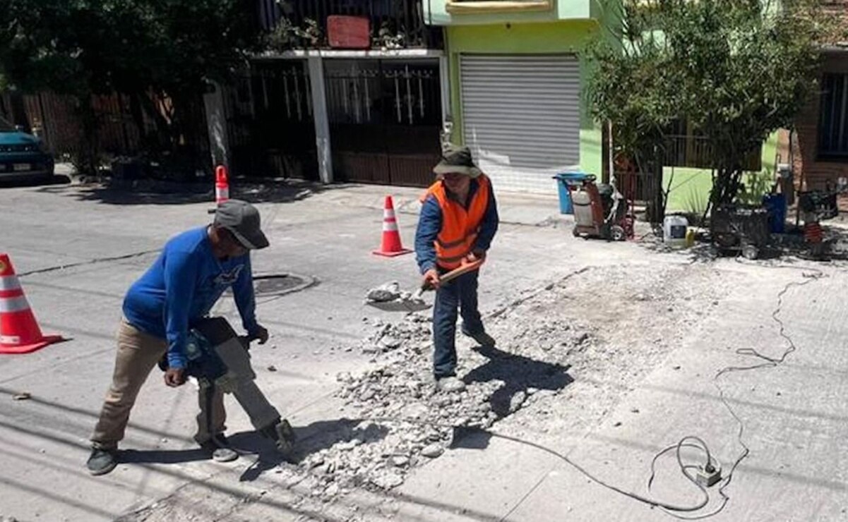 Reportan atención a baches en 26 colonias de SLP. Foto: Especial
