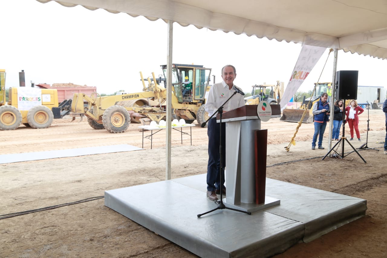 Inicia construcción de Parque Tangamanga en el Altiplano potosino